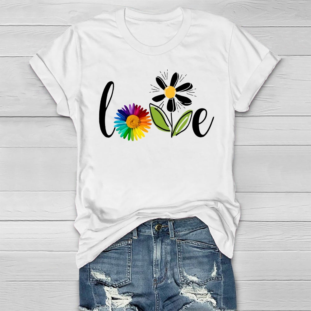 Love Flowers Healthwear T-shirt