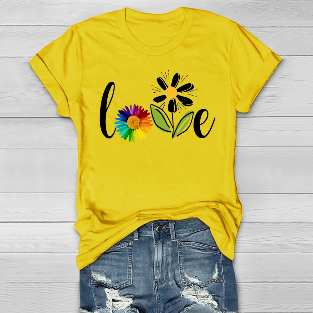 Love Flowers Healthwear T-shirt