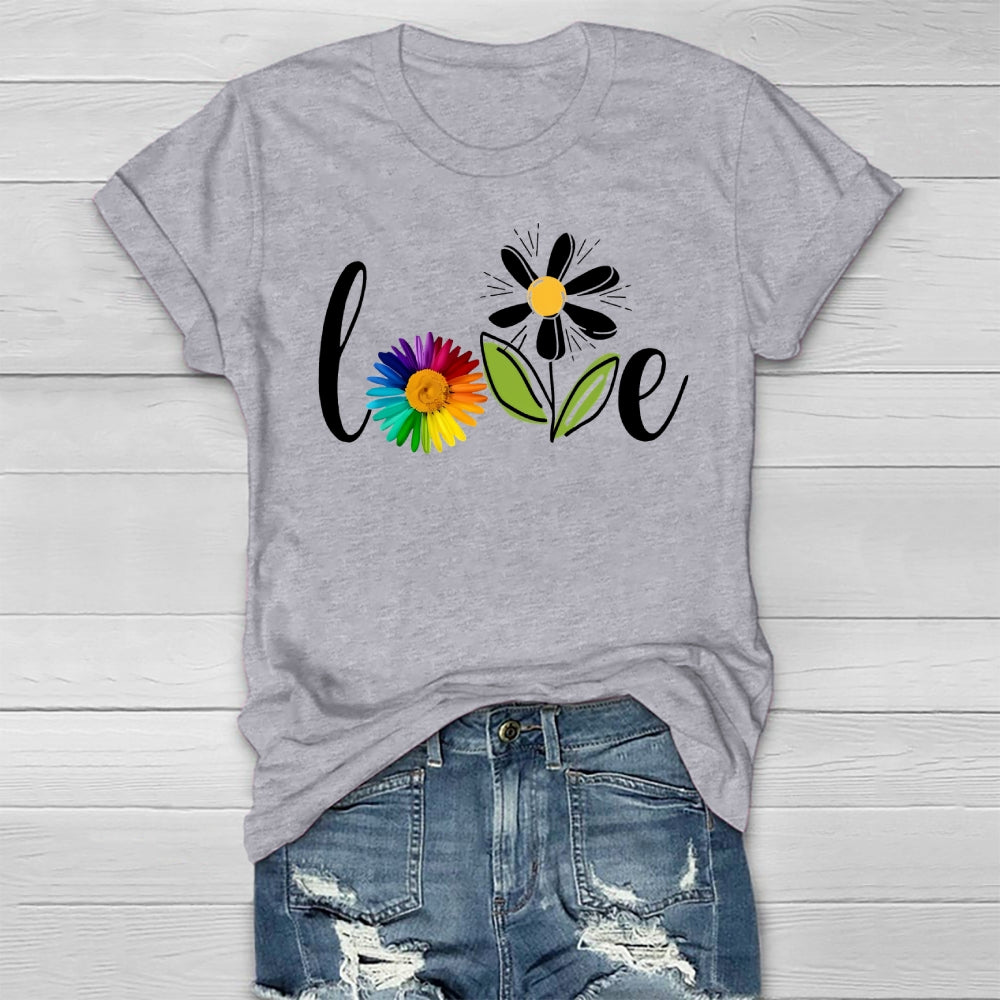 Love Flowers Healthwear T-shirt