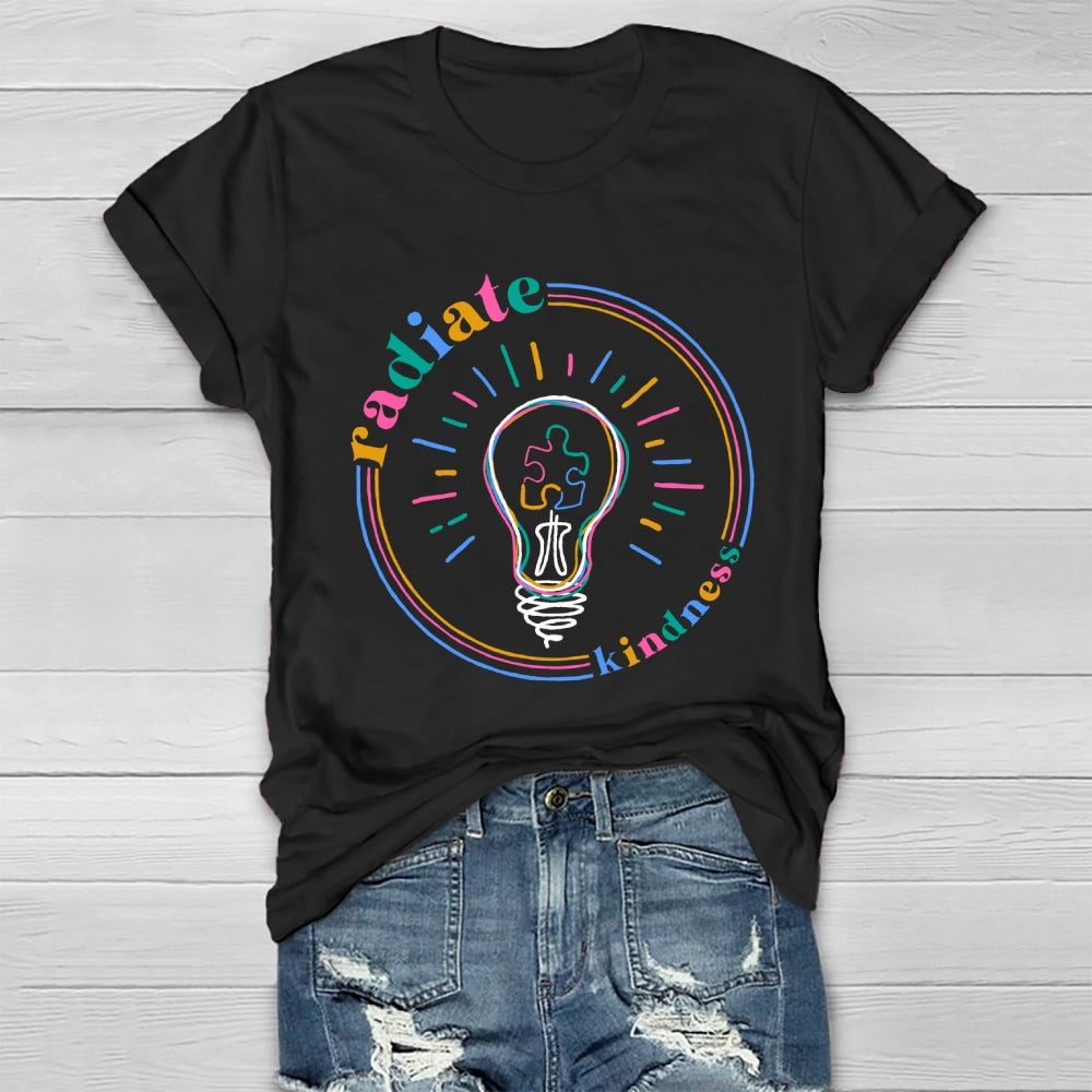 Radiate Kindness Light Bulb Healthwear T-shirt