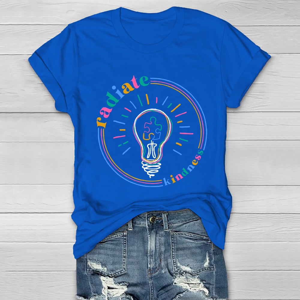 Radiate Kindness Light Bulb Healthwear T-shirt