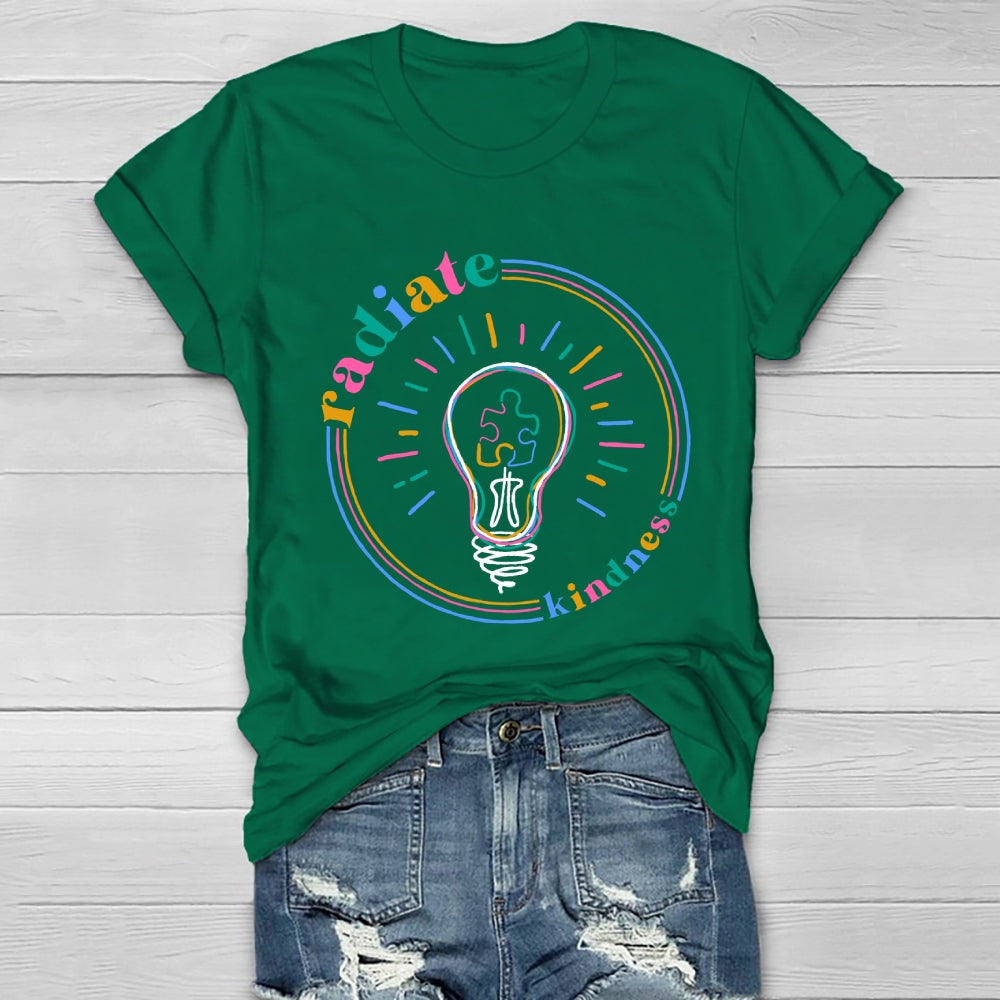 Radiate Kindness Light Bulb Healthwear T-shirt