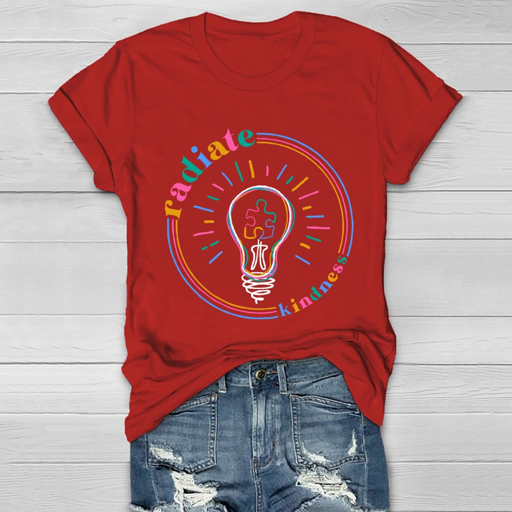 Radiate Kindness Light Bulb Healthwear T-shirt