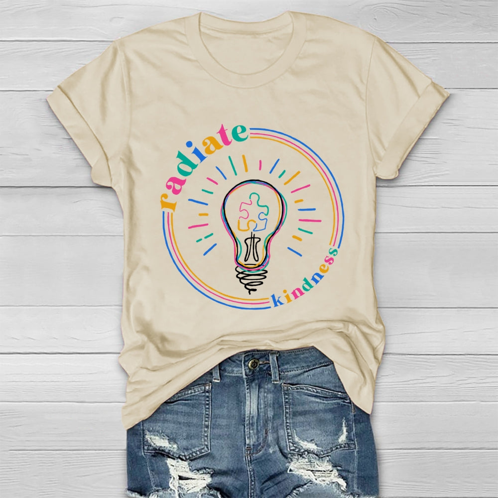 Radiate Kindness Light Bulb Healthwear T-shirt