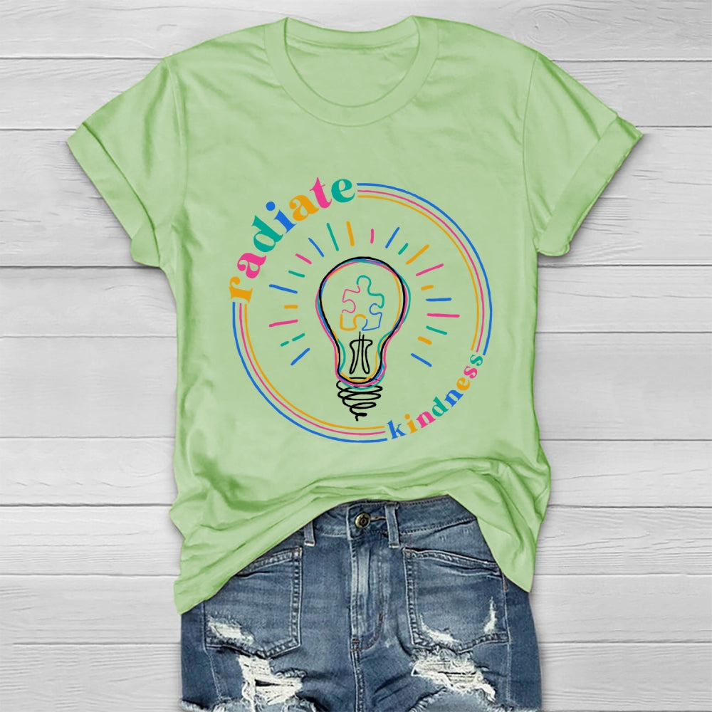 Radiate Kindness Light Bulb Healthwear T-shirt