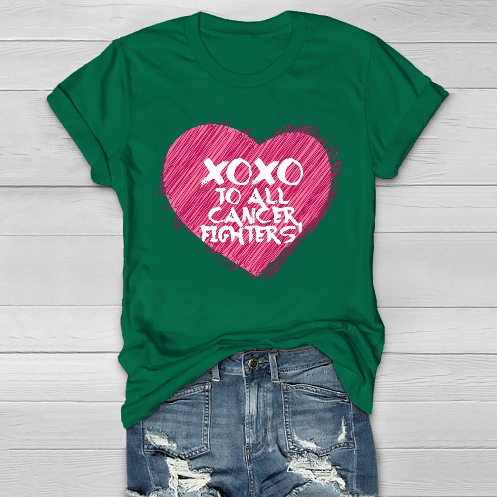 Xoxo To All Cancer Fighters Healthwear T-shirt