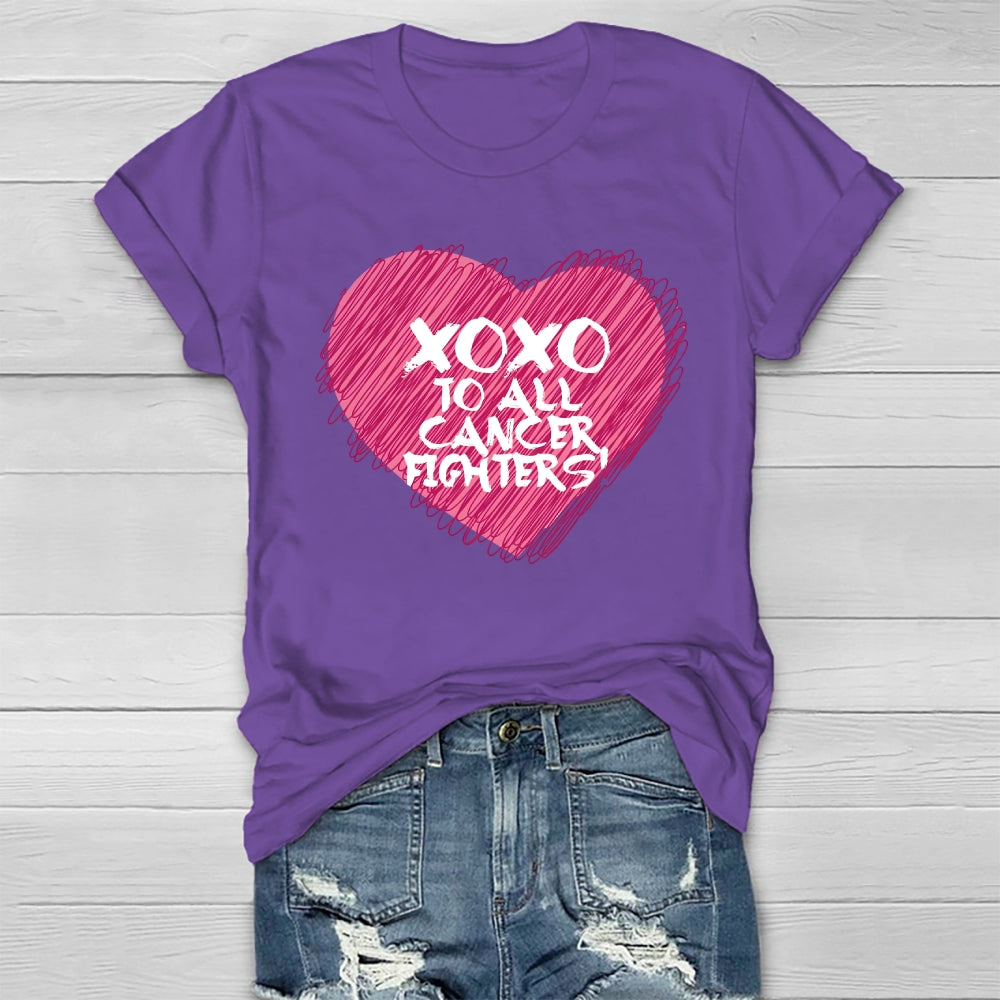 Xoxo To All Cancer Fighters Healthwear T-shirt