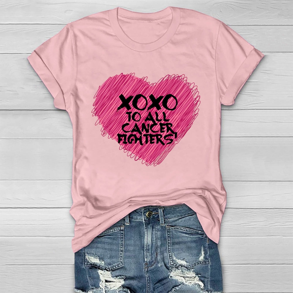 Xoxo To All Cancer Fighters Healthwear T-shirt