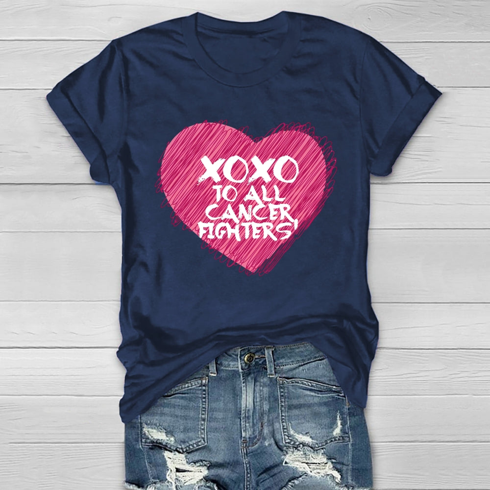 Xoxo To All Cancer Fighters Healthwear T-shirt