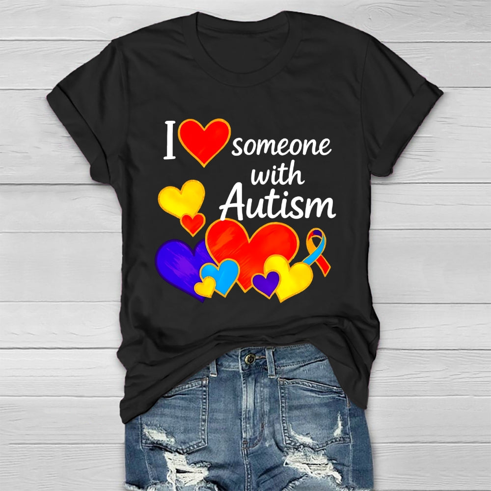 I Love Someone with Autism Healthwear T-shirt