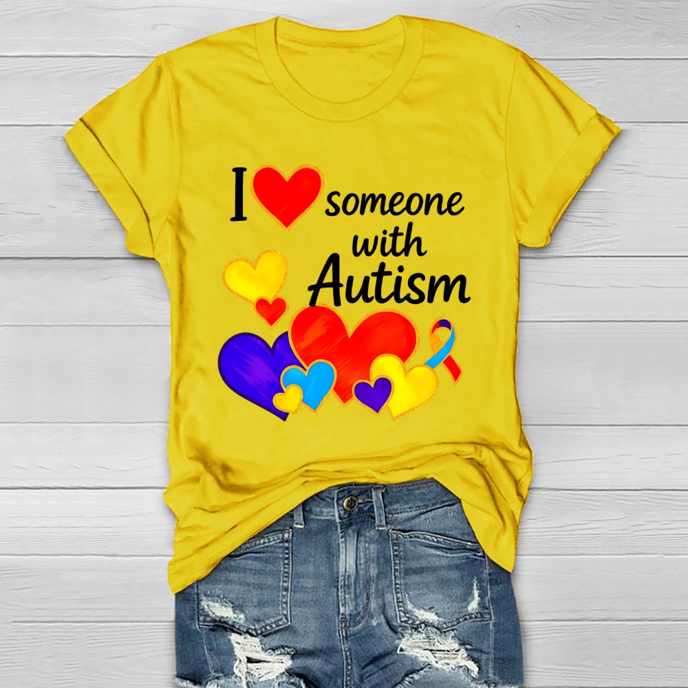 I Love Someone with Autism Healthwear T-shirt