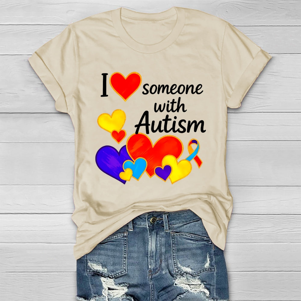I Love Someone with Autism Healthwear T-shirt