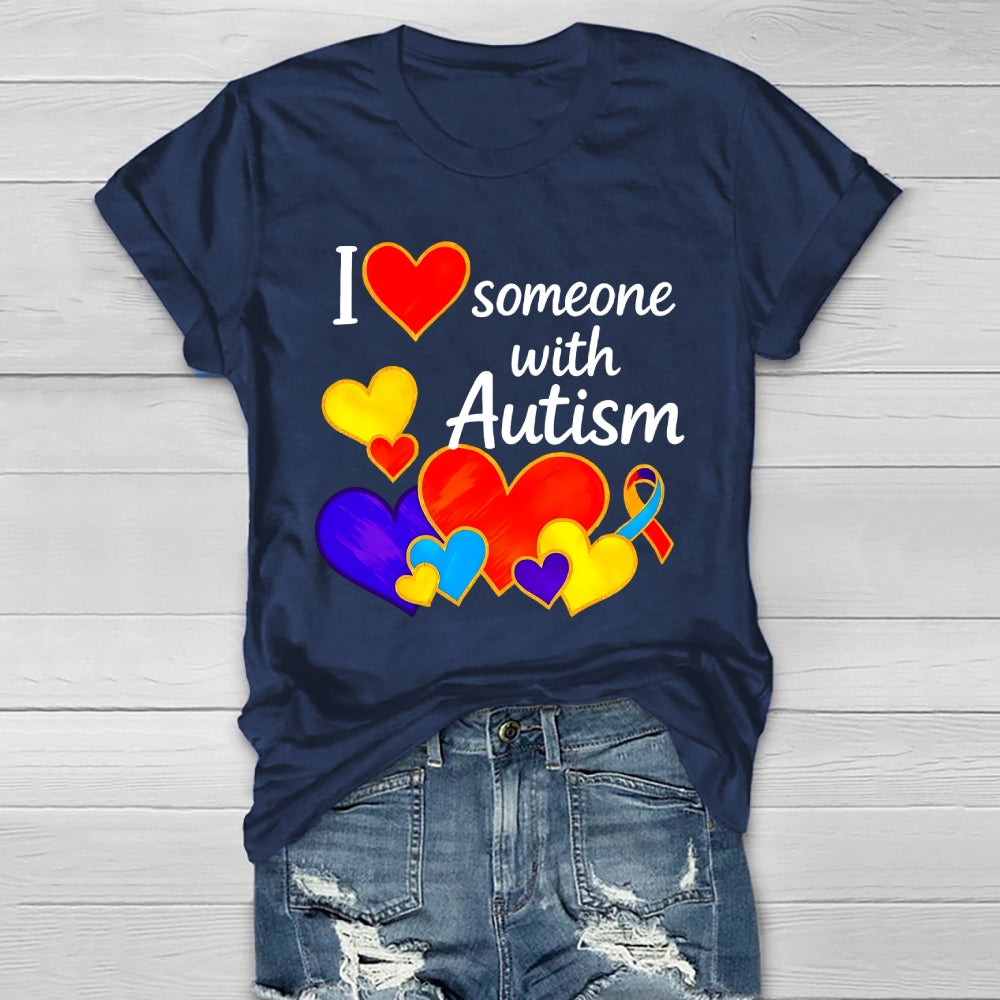 I Love Someone with Autism Healthwear T-shirt