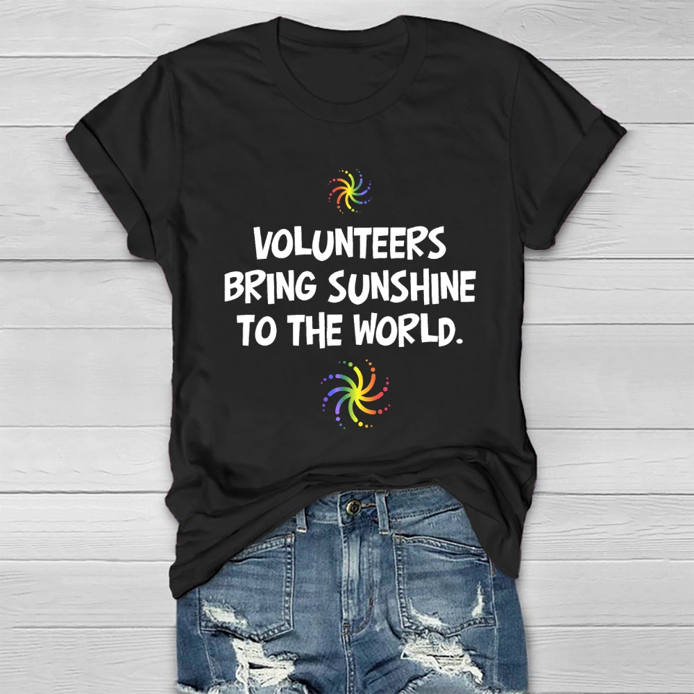 Volunteers Bring Sunshine To The World  Healthwear T-shirt