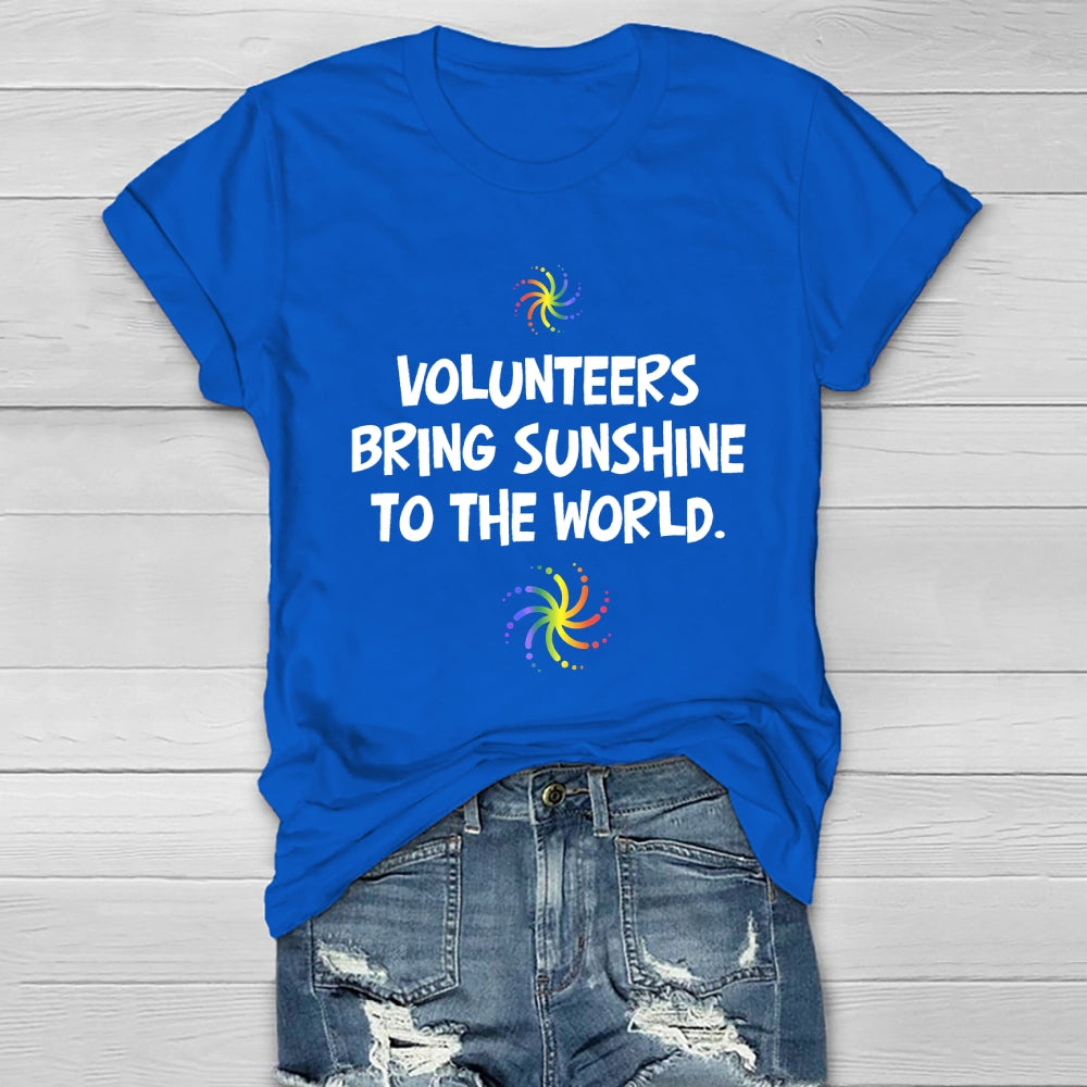 Volunteers Bring Sunshine To The World  Healthwear T-shirt