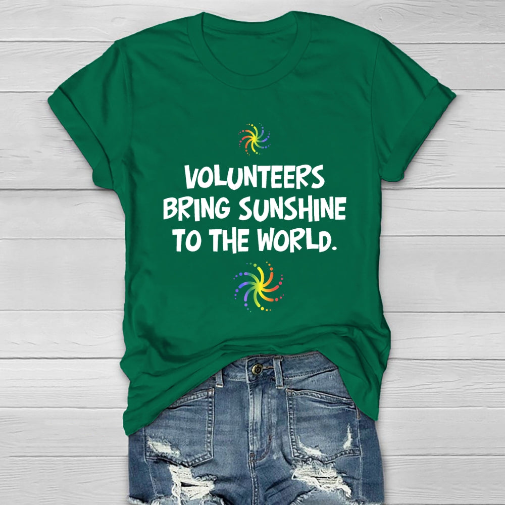 Volunteers Bring Sunshine To The World  Healthwear T-shirt