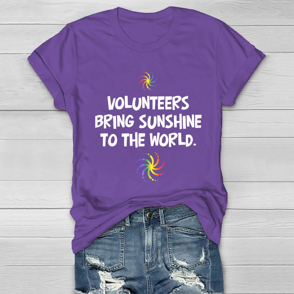 Volunteers Bring Sunshine To The World  Healthwear T-shirt