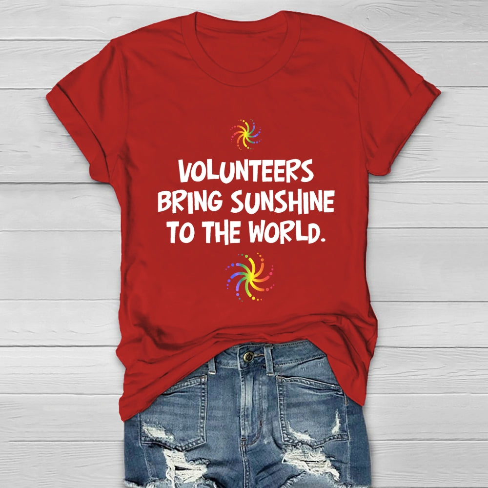 Volunteers Bring Sunshine To The World  Healthwear T-shirt