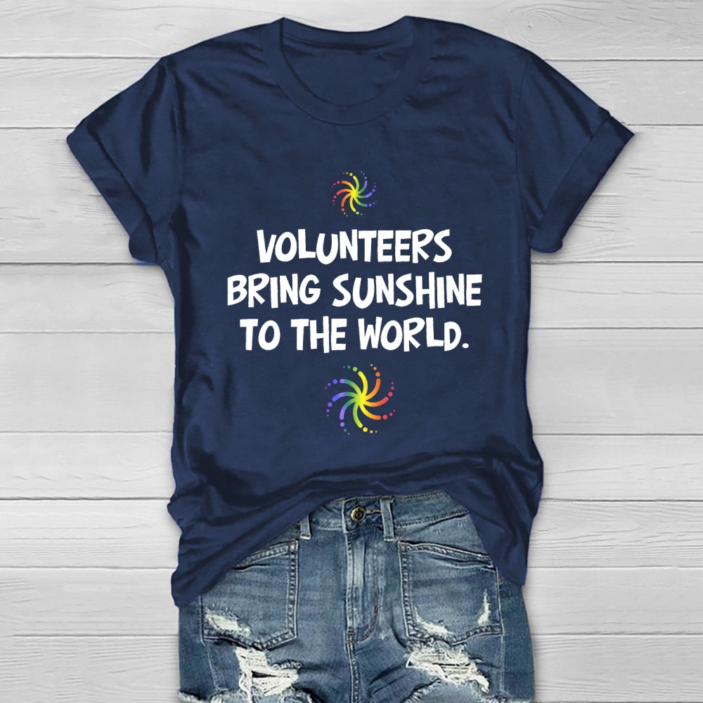 Volunteers Bring Sunshine To The World  Healthwear T-shirt