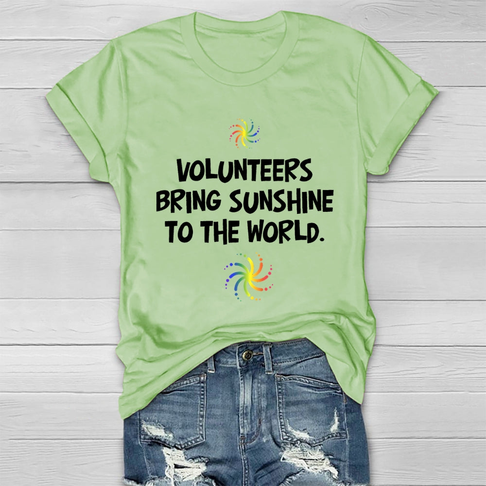 Volunteers Bring Sunshine To The World  Healthwear T-shirt