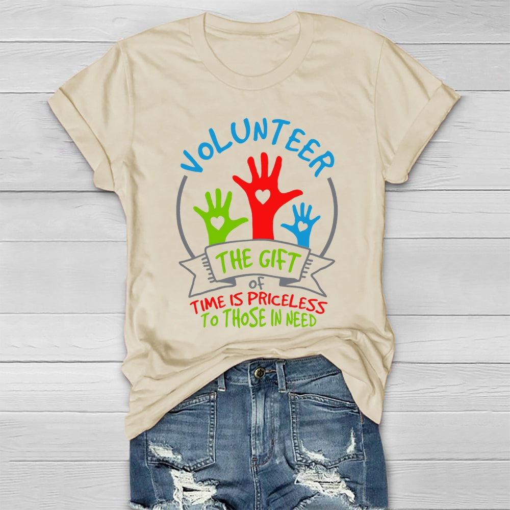 Volunteer The Gift Of Time Is Priceless To Those In Need  Healthwear T-shirt