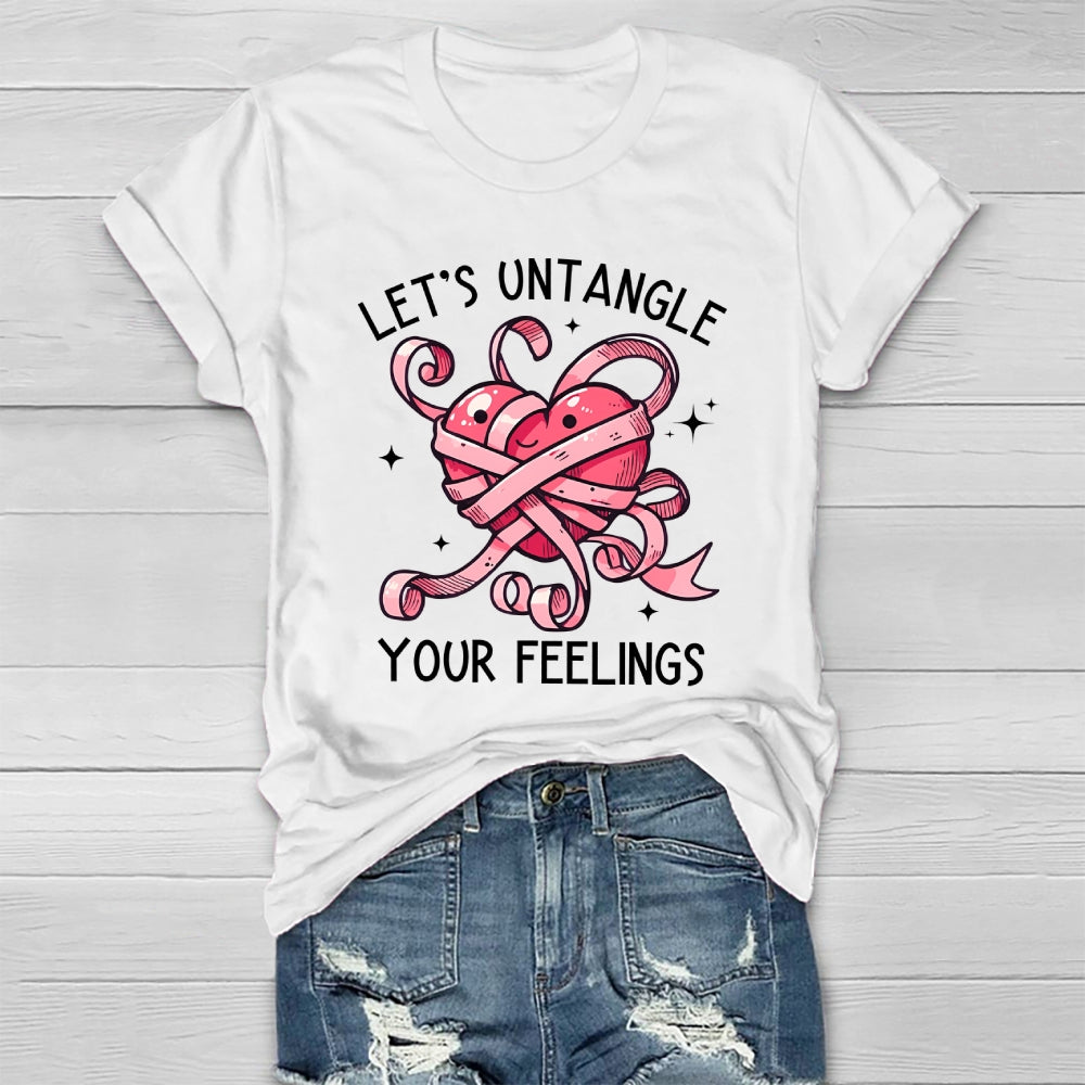 Let's Untangle Your Feelings  Healthwear T-shirt