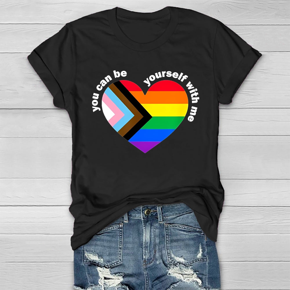 You Can Be Yourself With Me Healthwear T-shirt