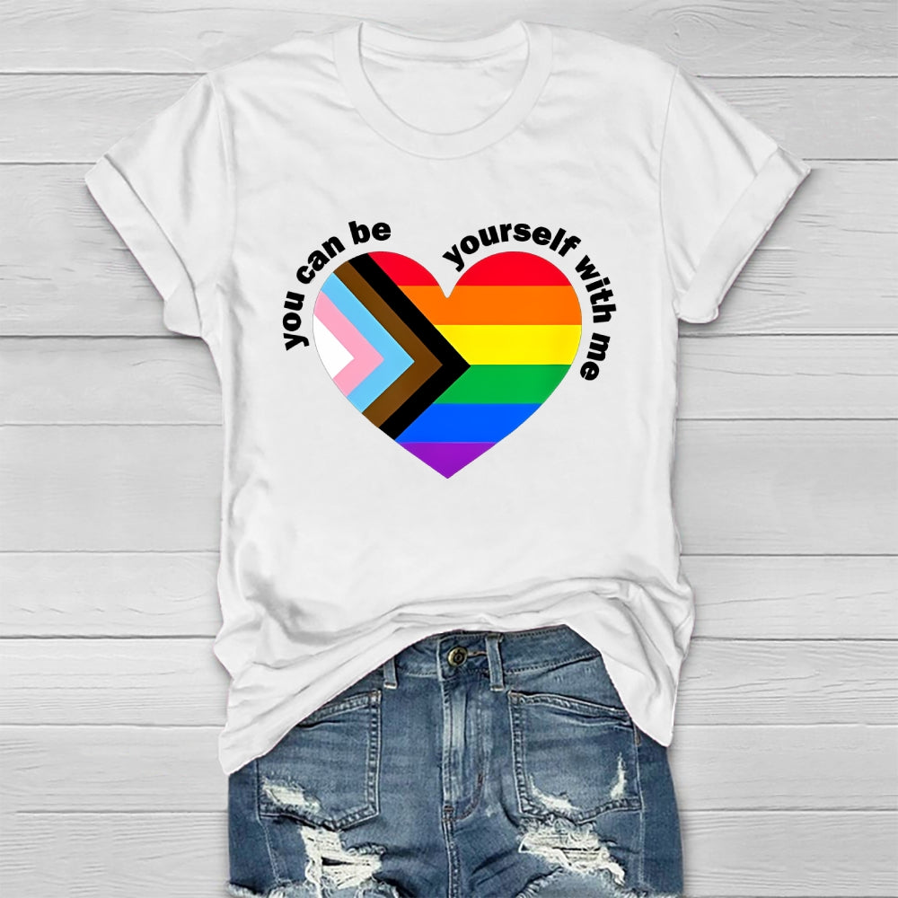 You Can Be Yourself With Me Healthwear T-shirt