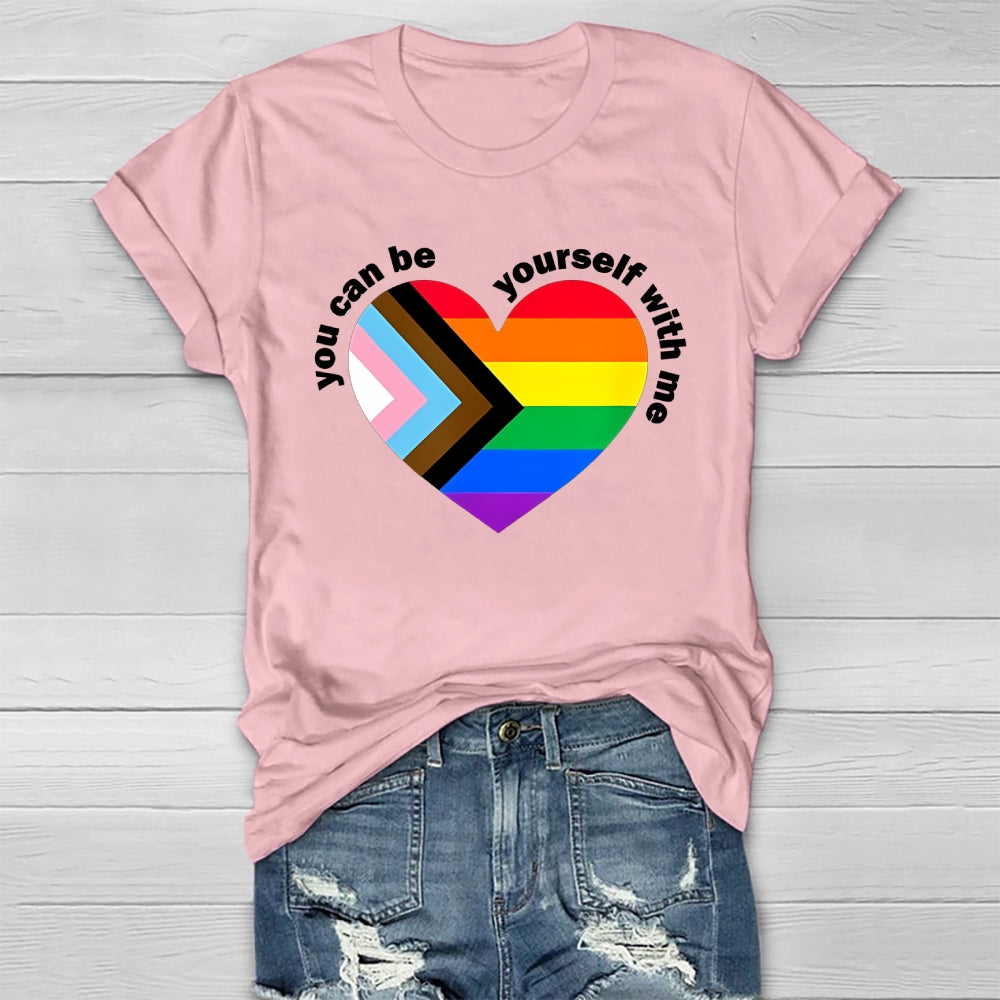 You Can Be Yourself With Me Healthwear T-shirt
