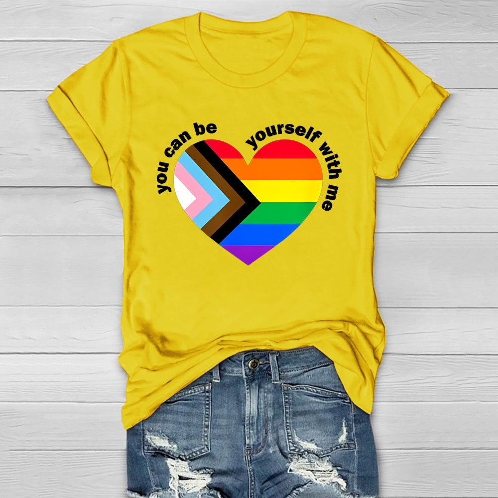 You Can Be Yourself With Me Healthwear T-shirt