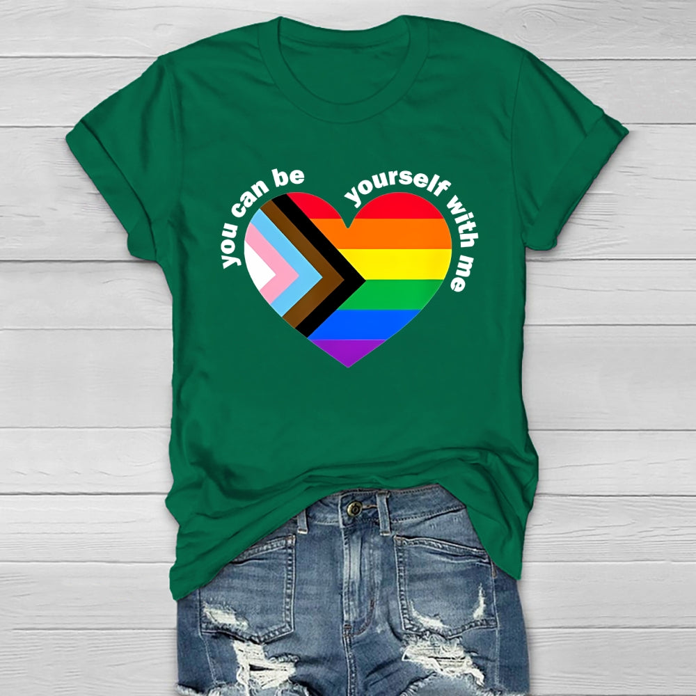 You Can Be Yourself With Me Healthwear T-shirt