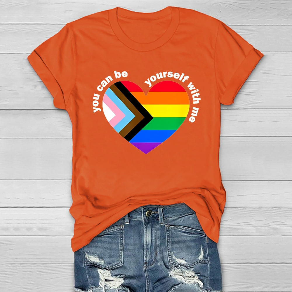 You Can Be Yourself With Me Healthwear T-shirt