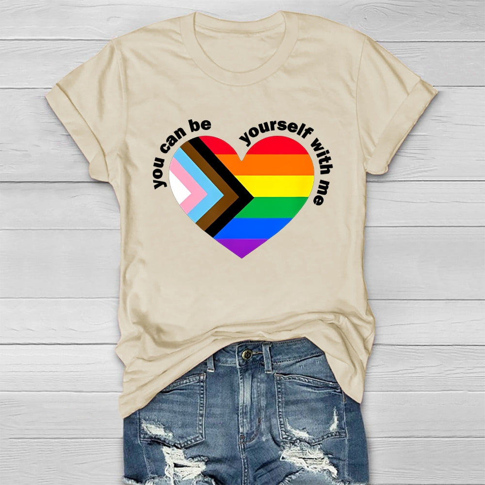 You Can Be Yourself With Me Healthwear T-shirt