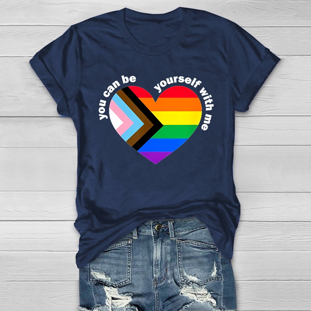 You Can Be Yourself With Me Healthwear T-shirt