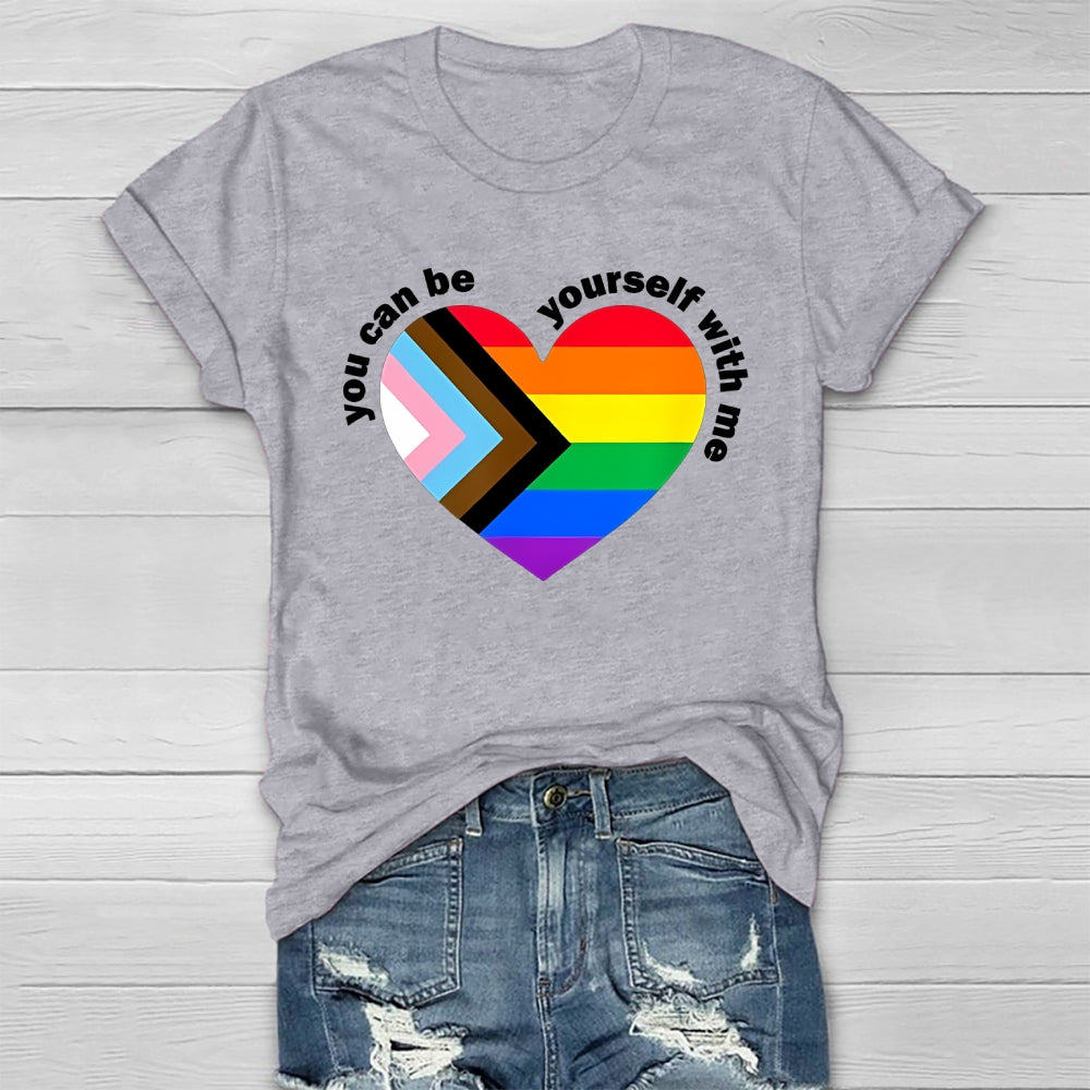 You Can Be Yourself With Me Healthwear T-shirt