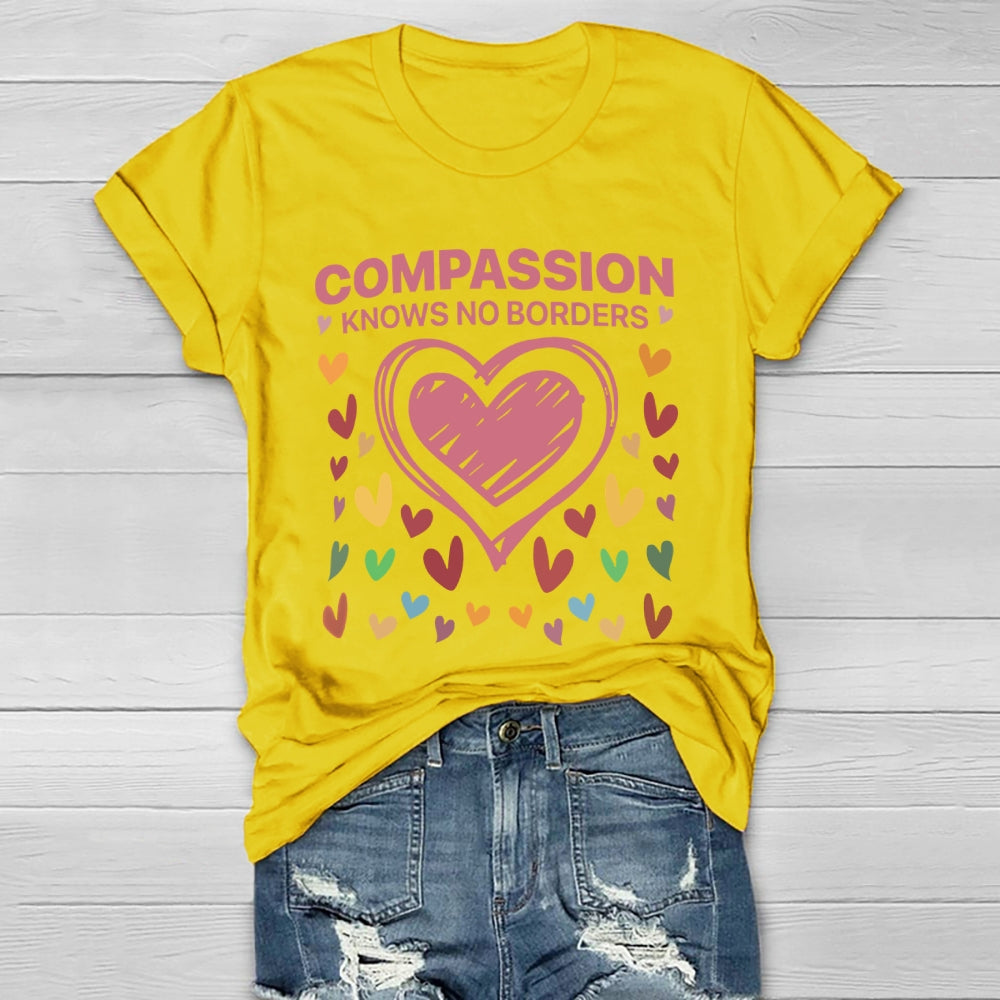Compassion Knows No Borders Healthwear T-shirt