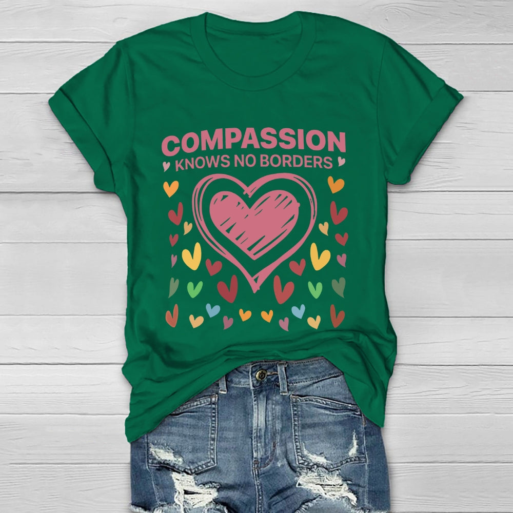 Compassion Knows No Borders Healthwear T-shirt