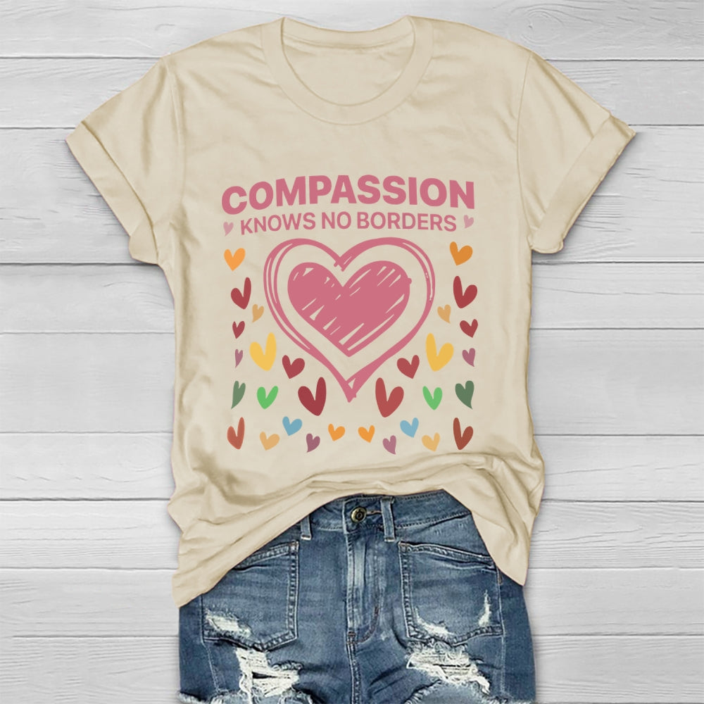 Compassion Knows No Borders Healthwear T-shirt