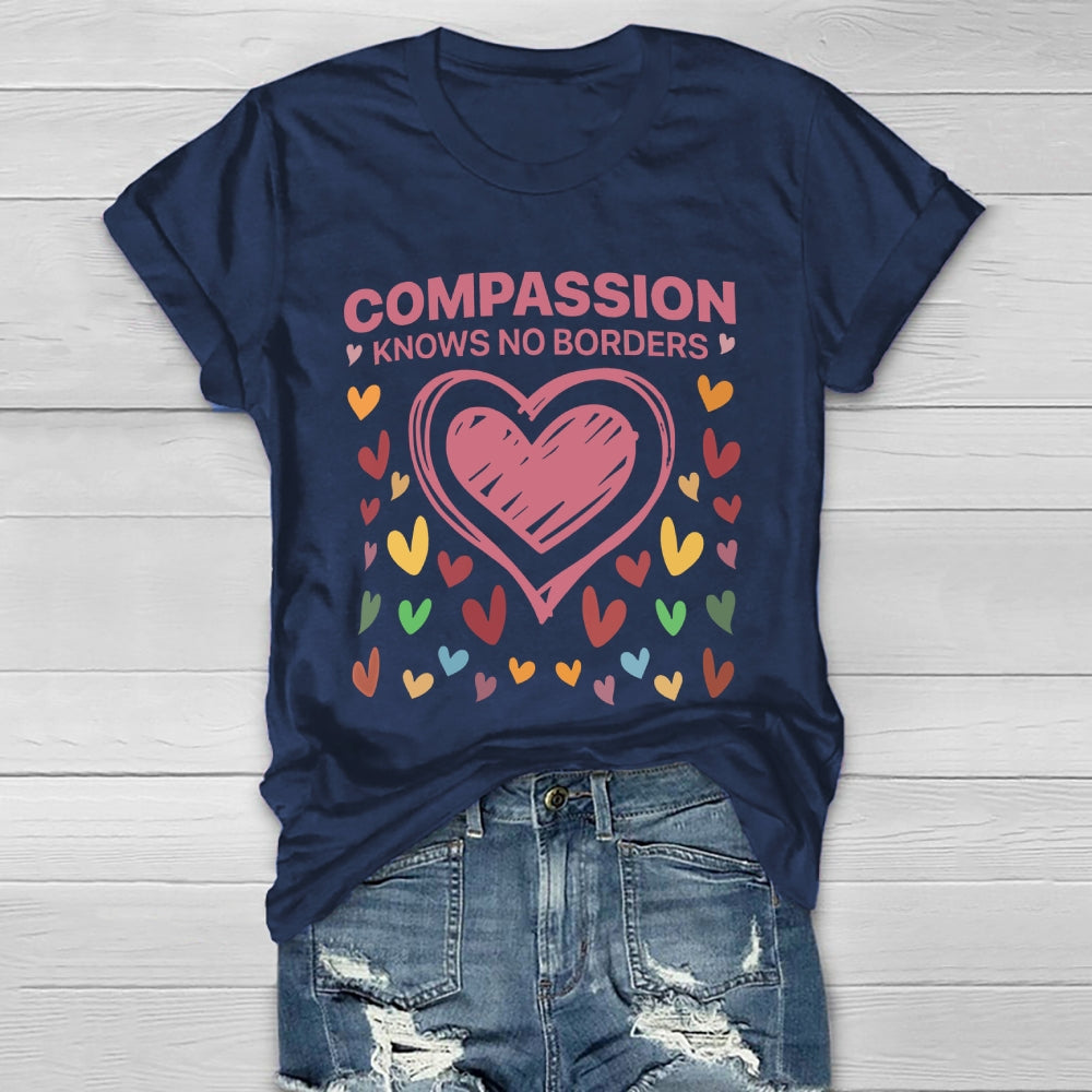 Compassion Knows No Borders Healthwear T-shirt