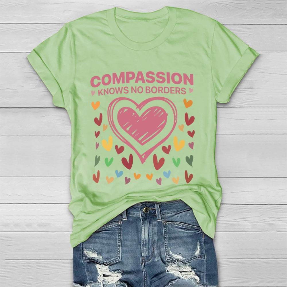 Compassion Knows No Borders Healthwear T-shirt