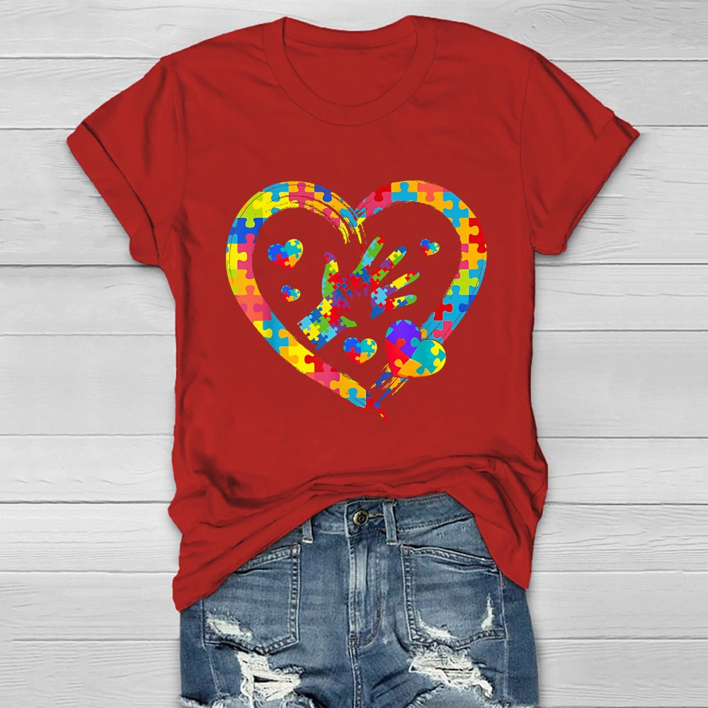 Autism Colorful Puzzle Healthwear T-shirt