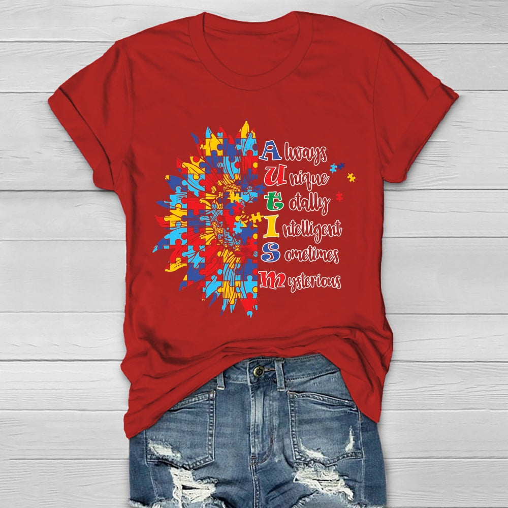 Autism Always Unique Totally Interesting Sometime Mysterious Healthwear T-shirt
