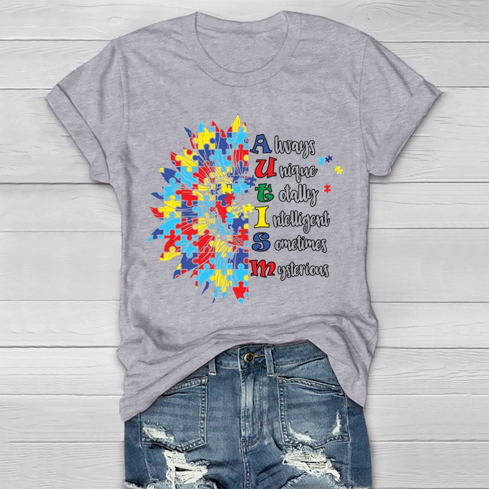 Autism Always Unique Totally Interesting Sometime Mysterious Healthwear T-shirt