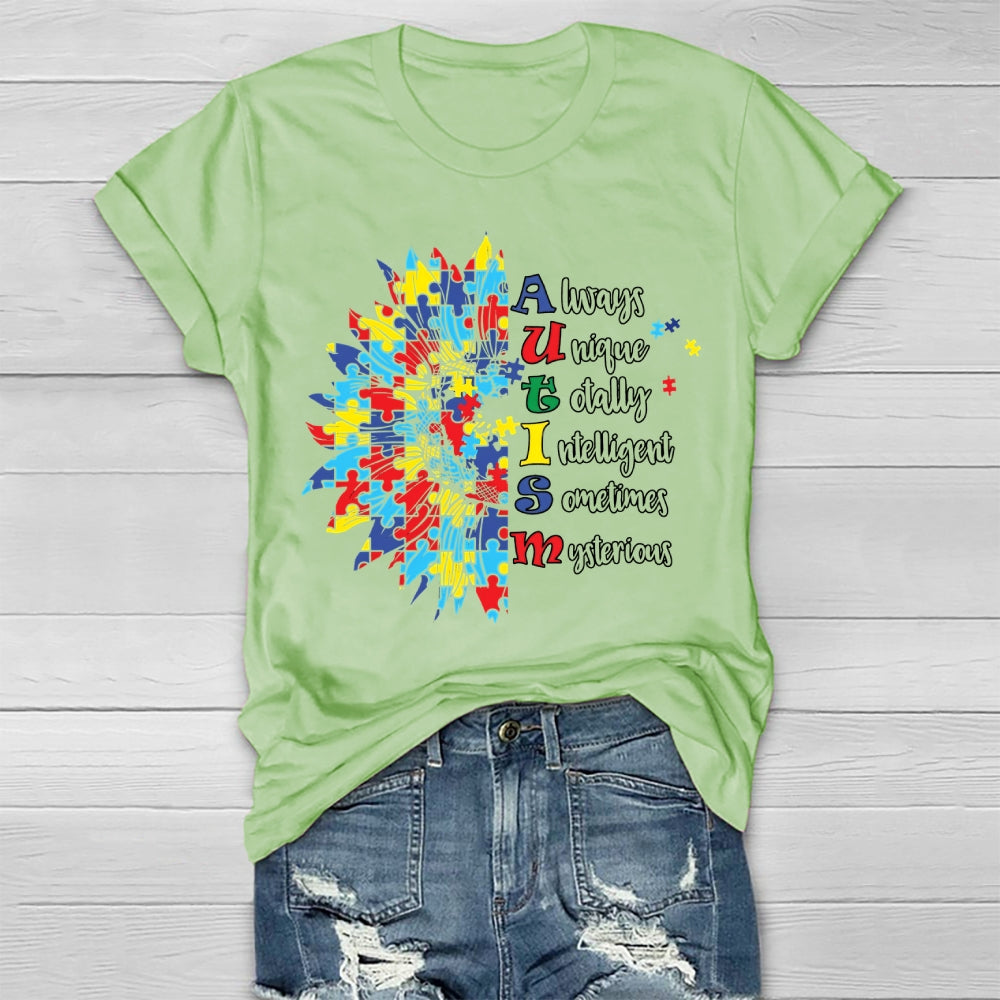 Autism Always Unique Totally Interesting Sometime Mysterious Healthwear T-shirt
