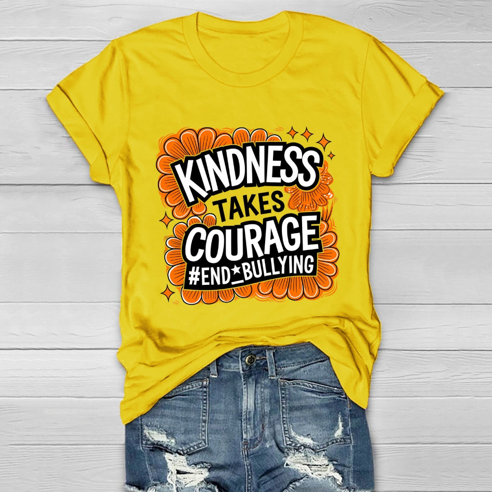 Kindness Takes Courage End Bullying Healthwear T-shirt