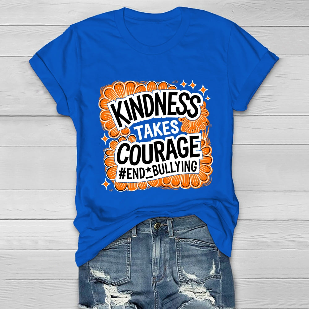 Kindness Takes Courage End Bullying Healthwear T-shirt