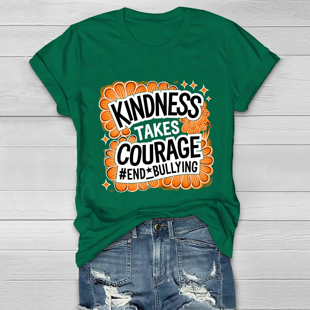 Kindness Takes Courage End Bullying Healthwear T-shirt