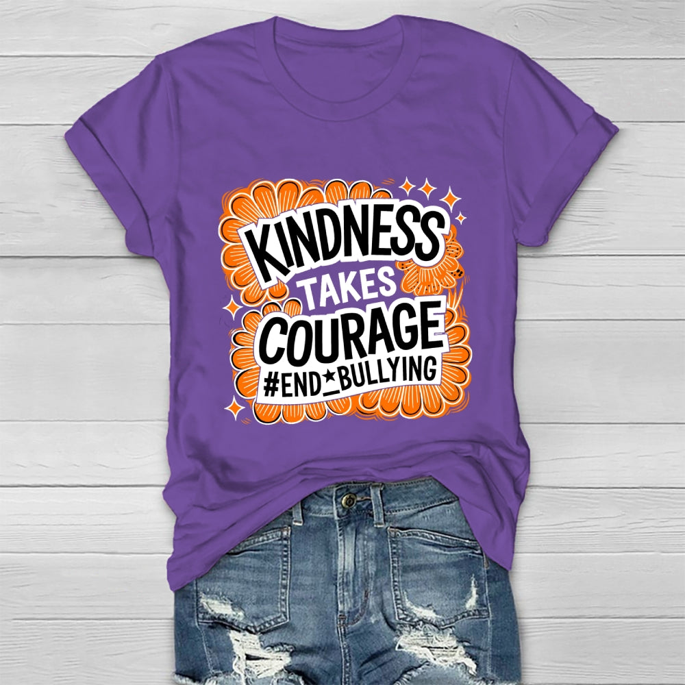 Kindness Takes Courage End Bullying Healthwear T-shirt