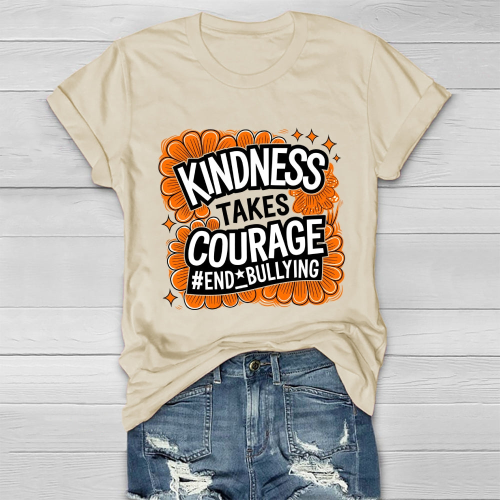 Kindness Takes Courage End Bullying Healthwear T-shirt