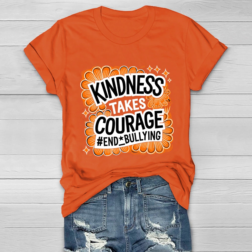 Kindness Takes Courage End Bullying Healthwear T-shirt